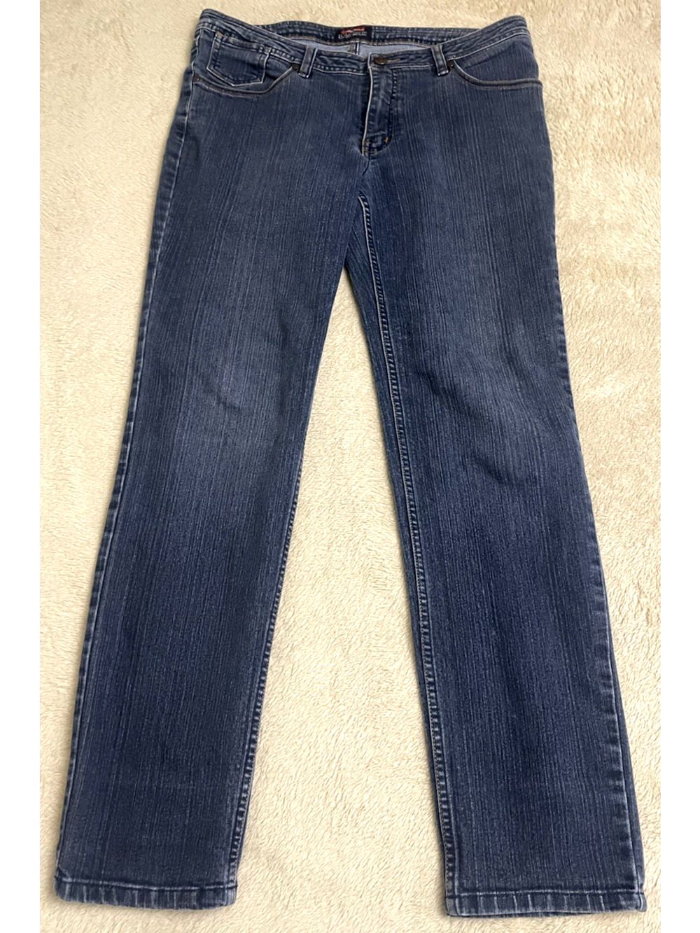 babsan Jeans Womens Size 34 Straight Leg Dark Wash Denim